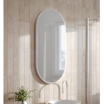 Devo Brushed Nickel Framed Oval Mirror 450 * 800 Devo Brushed Nickel Framed Oval Mirror 450 * 800